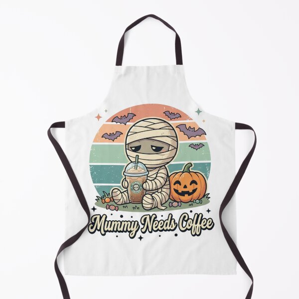 Item preview, Mummy Needs Coffee Cute Halloween Mummy Retro Shirt designed and sold by DIRTYSKETCHH.