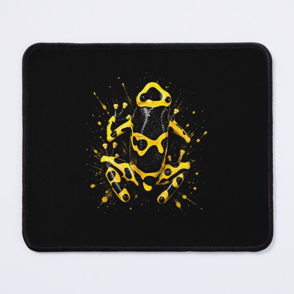 Item preview, Yellow and Black Poison Dart Frog Wildlife Nature Graphic Design designed and sold by MiALopezArt.