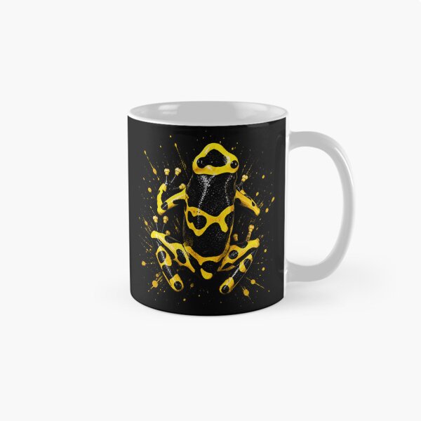 Item preview, Yellow and Black Poison Dart Frog Wildlife Nature Graphic Design designed and sold by MiALopezArt.
