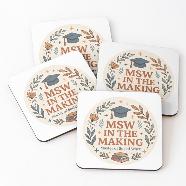 Item preview, MSW in the Making Sticker - Aesthetic Floral Boho Social Work Student Gift designed and sold by abdesigns4u.