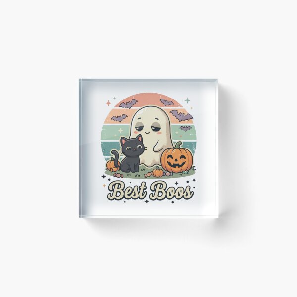Item preview, Best Boos Cute Ghost and Black Cat Halloween Shirt designed and sold by DIRTYSKETCHH.