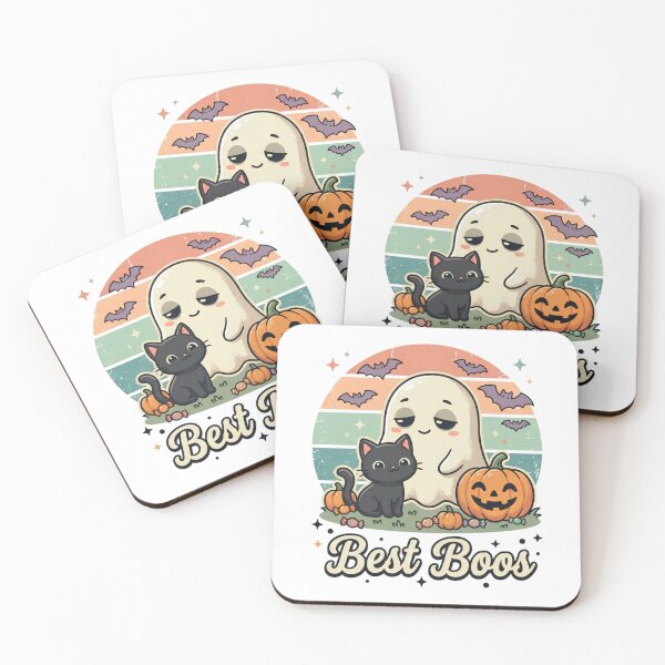 Item preview, Best Boos Cute Ghost and Black Cat Halloween Shirt designed and sold by DIRTYSKETCHH.
