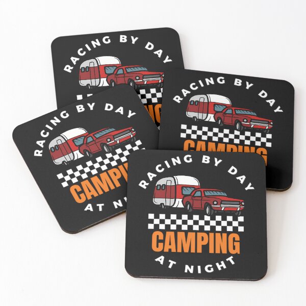 Item preview, Racing By Day Camping At Night Race Track Racetrack Drag Strip Motorsports Camper  designed and sold by VANESSALVARAD6.