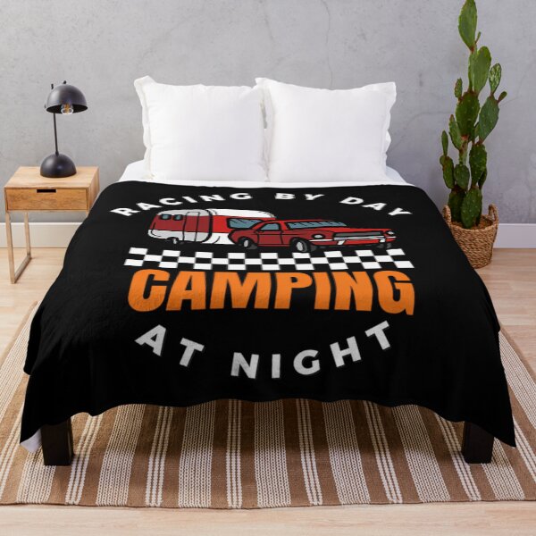 Item preview, Racing By Day Camping At Night Race Track Racetrack Drag Strip Motorsports Camper designed and sold by VANESSALVARAD6.
