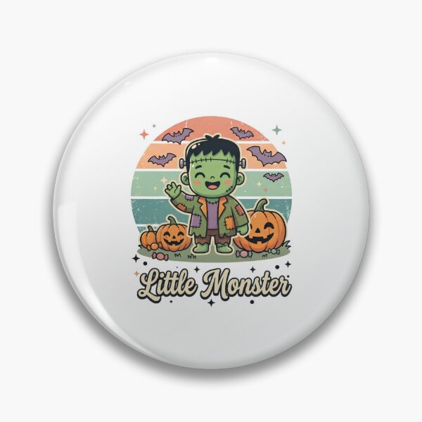 Item preview, Little Monster Cute Frankenstein Retro Halloween Kids Shirt designed and sold by DIRTYSKETCHH.
