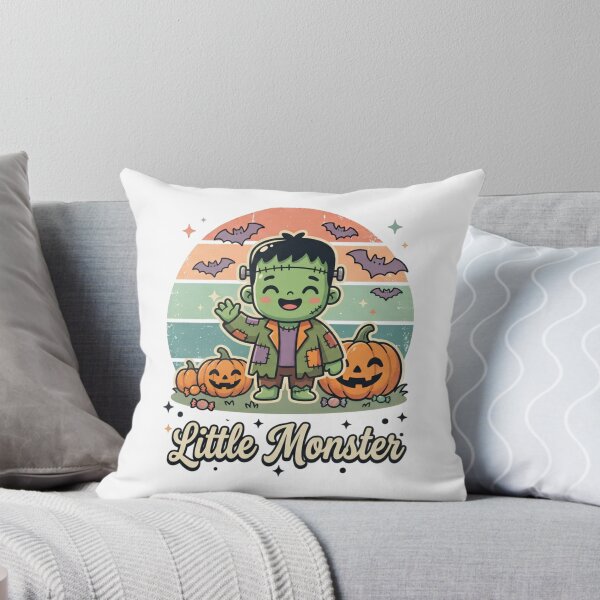 Item preview, Little Monster Cute Frankenstein Retro Halloween Kids Shirt designed and sold by DIRTYSKETCHH.
