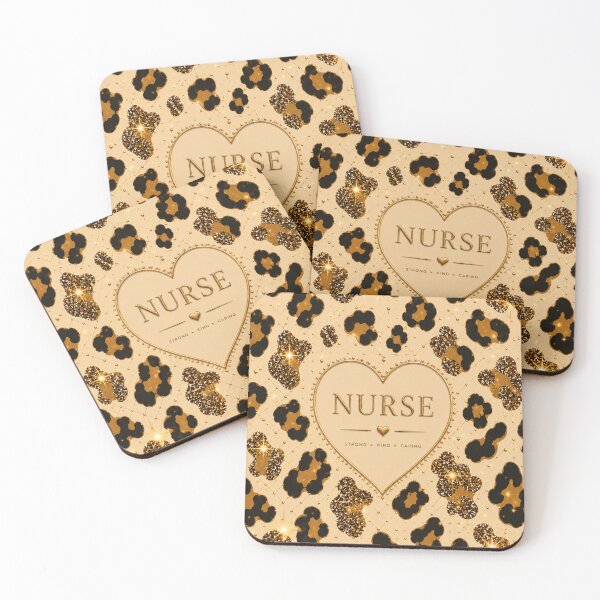Item preview, Glam Leopard Nurse Phone Case – Gold & Beige Animal Print designed and sold by HO•Designs.
