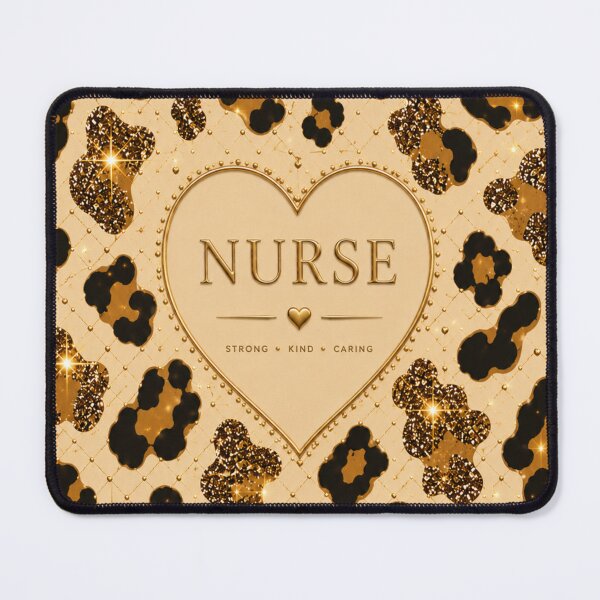 Item preview, Glam Leopard Nurse Phone Case – Gold & Beige Animal Print designed and sold by HO•Designs.