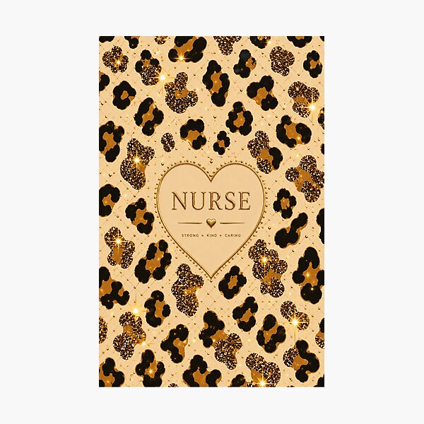 Item preview, Glam Leopard Nurse Phone Case – Gold & Beige Animal Print designed and sold by HO•Designs.