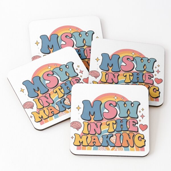Item preview, Groovy MSW in the Making Sticker - Retro Rainbow Future Social Worker designed and sold by abdesigns4u.