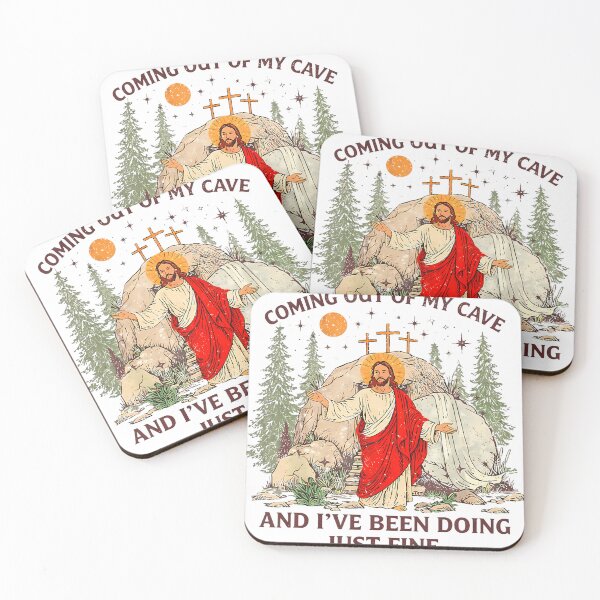 Item preview, Jesus Coming Out of My Cave and Ive Been Doing Just Fine designed and sold by RutheCraford.
