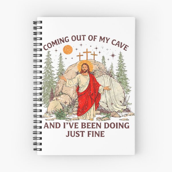 Item preview, Jesus Coming Out of My Cave and Ive Been Doing Just Fine designed and sold by RutheCraford.