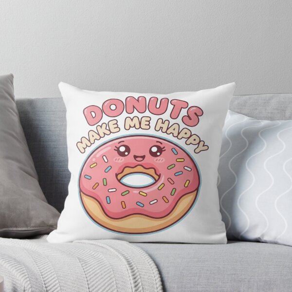 Item preview, Donuts Make Me Happy Cute Kawaii Pink Donut Design designed and sold by morning sun.