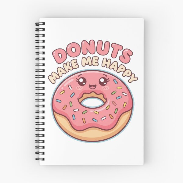 Item preview, Donuts Make Me Happy Cute Kawaii Pink Donut Design designed and sold by morning sun.