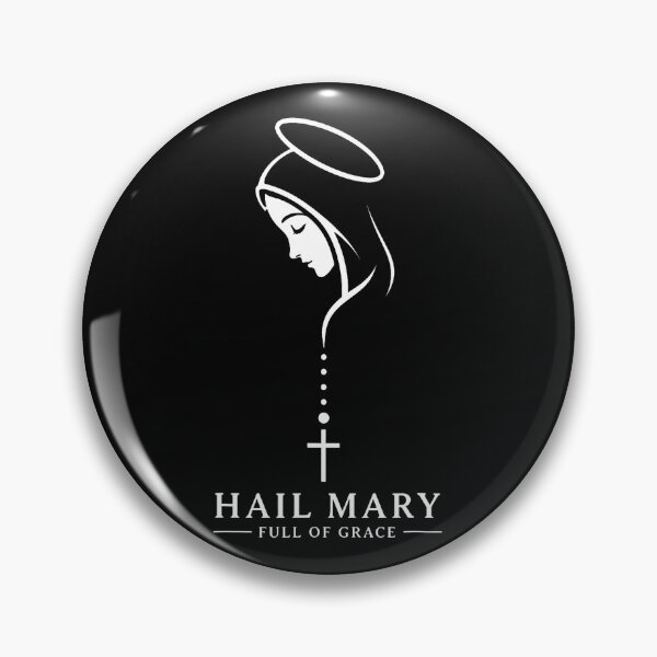 Item preview, Hail Mary Full Of Grace Catholic Blessed Mother Christian designed and sold by ripgoatclothing.