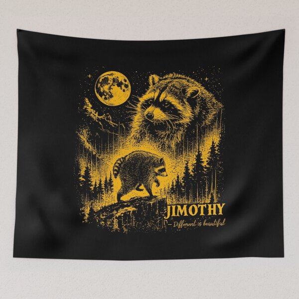 Item preview, Jimothy Raccoon Howling to the Moon Vintage meme designed and sold by nosu-art-pod.