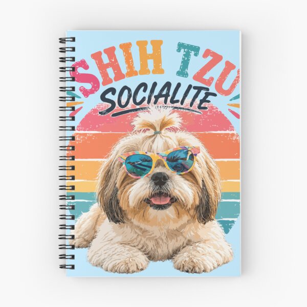 Item preview, Shih Tzu Socialite – Funny Retro Vintage Summer Dog Lover designed and sold by PawsAndPallette .