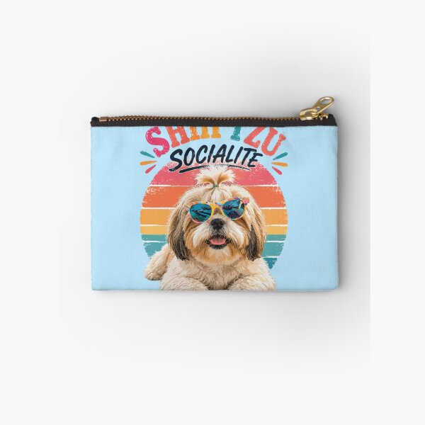 Item preview, Shih Tzu Socialite – Funny Retro Vintage Summer Dog Lover designed and sold by PawsAndPallette .