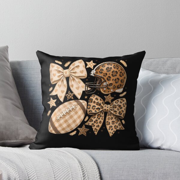 Item preview, Preppy Leopard Football Coquette Bow Football designed and sold by ripgoatclothing.