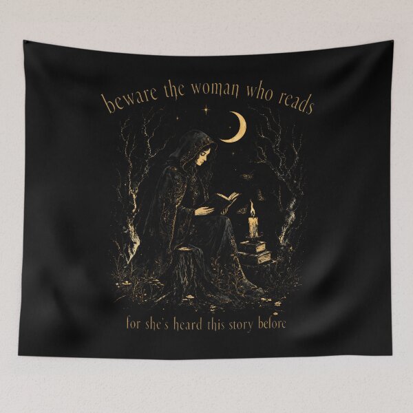 Item preview, Beware The Woman Who Reads For She'S Heard This Story Before designed and sold by ripgoatclothing.