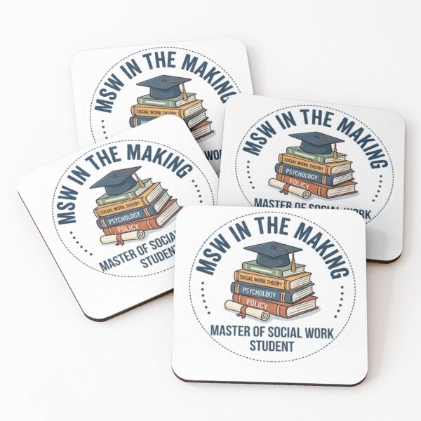 Item preview, MSW in the Making Academic Badge Sticker - Master of Social Work Student designed and sold by abdesigns4u.