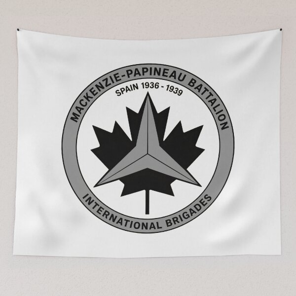 Item preview, Mackenzie Papineau Battalion International Brigades Antifascist Emblem Print designed and sold by PinUpPizzazz.