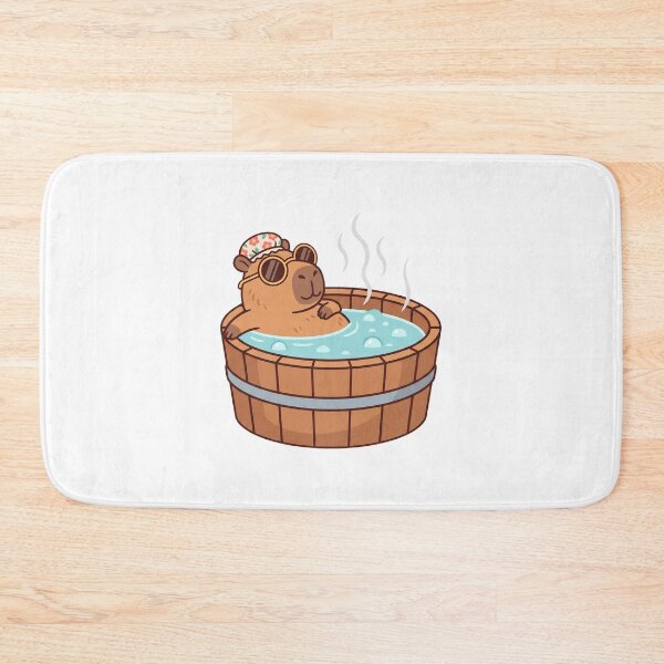 Item preview, Chill Capybara in Hot Tub - Don't Worry Be Capy designed and sold by pattman.