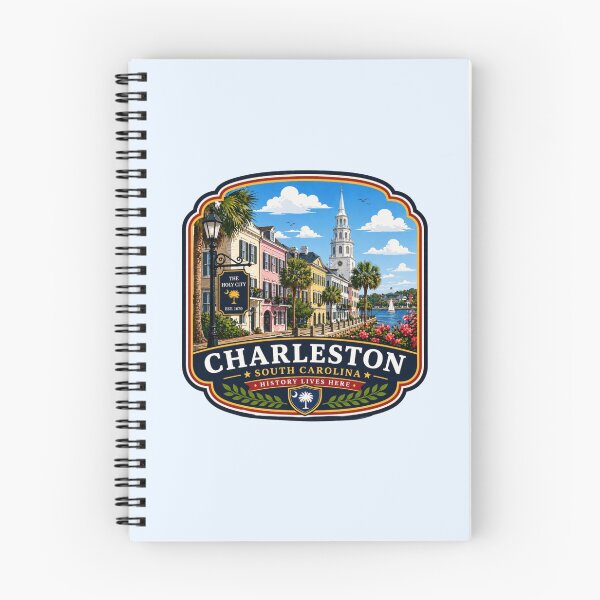 Item preview, Charleston, South Carolina - Rainbow Row Waterfront designed and sold by Myra365Art.