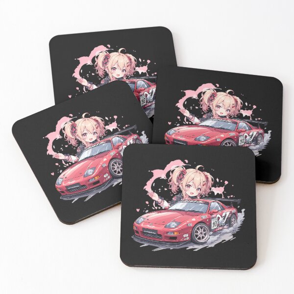 Item preview, Fto Anime Girl Flowers And Pink Paint Splatter designed and sold by VANESSALVARAD6.