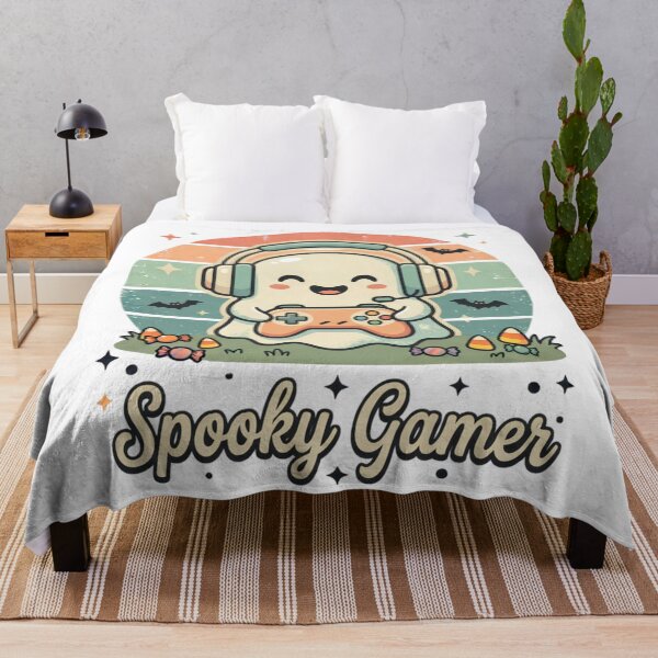 Item preview, Spooky Gamer Cute Ghost Gaming Halloween designed and sold by DIRTYSKETCHH.