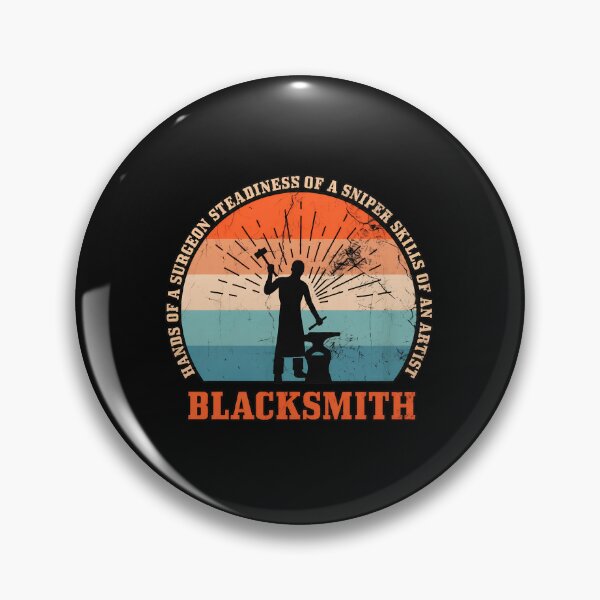 Item preview, Blacksmith Vintage Sunset Hammer Anvil Skill Art designed and sold by Skuthorp231.
