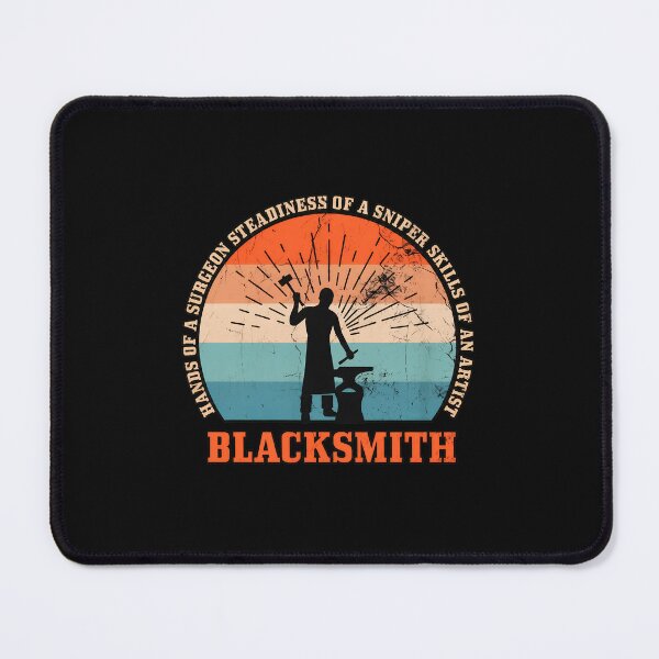 Item preview, Blacksmith Vintage Sunset Hammer Anvil Skill Art designed and sold by Skuthorp231.