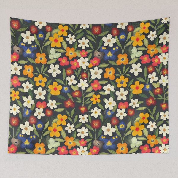 Item preview, Colorful Vintage Ditsy Floral Pattern designed and sold by Ed & Harmony.