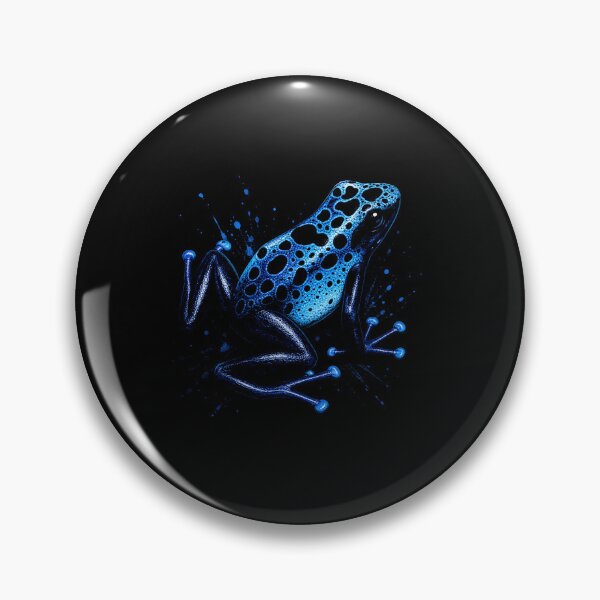 Item preview, Blue Poison Dart Frog Wildlife Amphibian Nature Lover Graphic Design designed and sold by MiALopezArt.