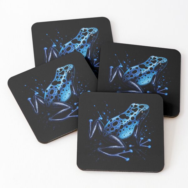 Item preview, Blue Poison Dart Frog Wildlife Amphibian Nature Lover Graphic Design designed and sold by MiALopezArt.