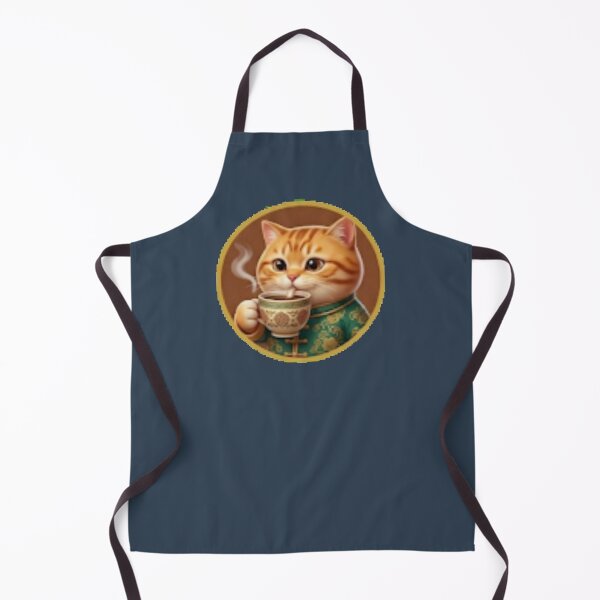 Item preview, Cute Orange Drinking Coffee- Cozy Tabby Kitten Sticker designed and sold by BestBayCA.