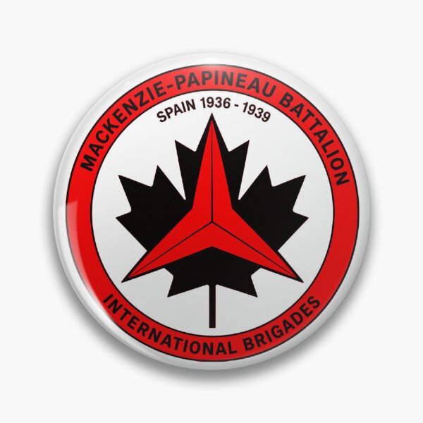 Item preview, Mackenzie Papineau Battalion International Brigades Antifascist Emblem Print designed and sold by PinUpPizzazz.
