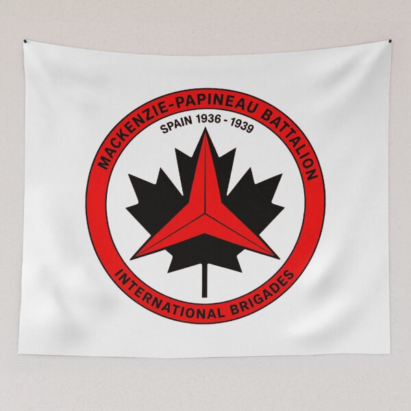 Item preview, Mackenzie Papineau Battalion International Brigades Antifascist Emblem Print designed and sold by PinUpPizzazz.