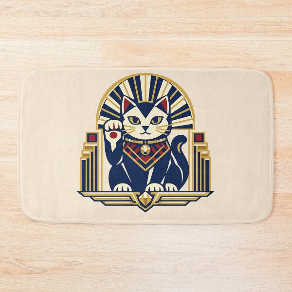 Item preview, Art Deco Lucky Cat designed and sold by KungPowUnicorn.