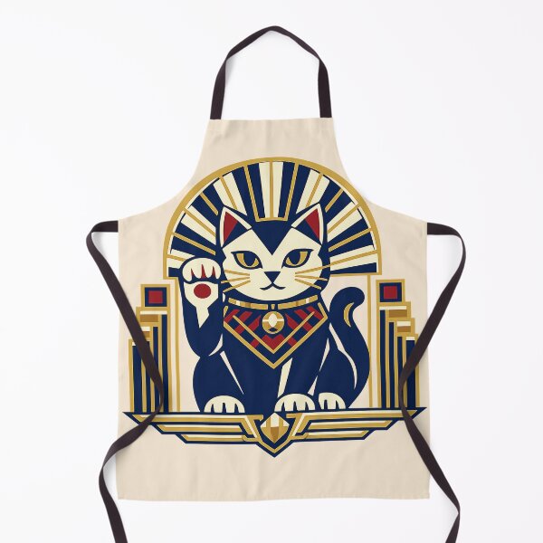 Item preview, Art Deco Lucky Cat designed and sold by KungPowUnicorn.