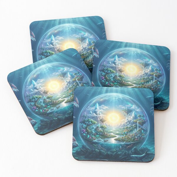 Item preview, World in a Bubble — Underwater Fantasy Realm Ocean Deep designed and sold by RoyArt0.