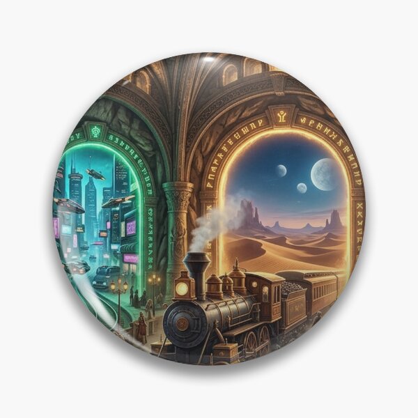 Item preview, Portal Station — Interdimensional Train Terminal Fantasy Art designed and sold by RoyArt0.