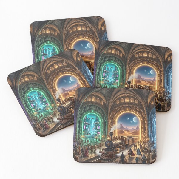 Item preview, Portal Station — Interdimensional Train Terminal Fantasy Art designed and sold by RoyArt0.