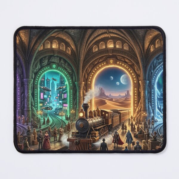 Item preview, Portal Station — Interdimensional Train Terminal Fantasy Art designed and sold by RoyArt0.