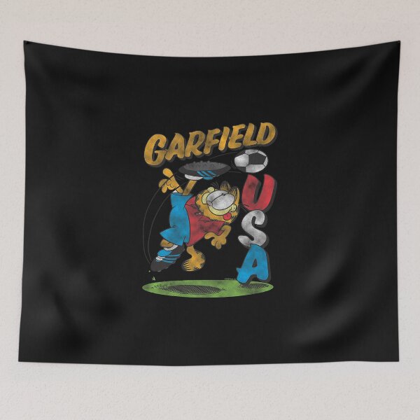 Item preview, Garfieldzz USA Soccer Cute Vintage Sports Cat Cartoon Premium Tri-Blend designed and sold by LincolnWardill.