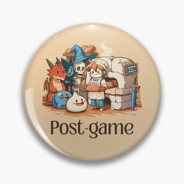 Item preview, Post-Game | Retired Hero's Fantasy Bakery Funny RPG Design designed and sold by trashpanda_shop.