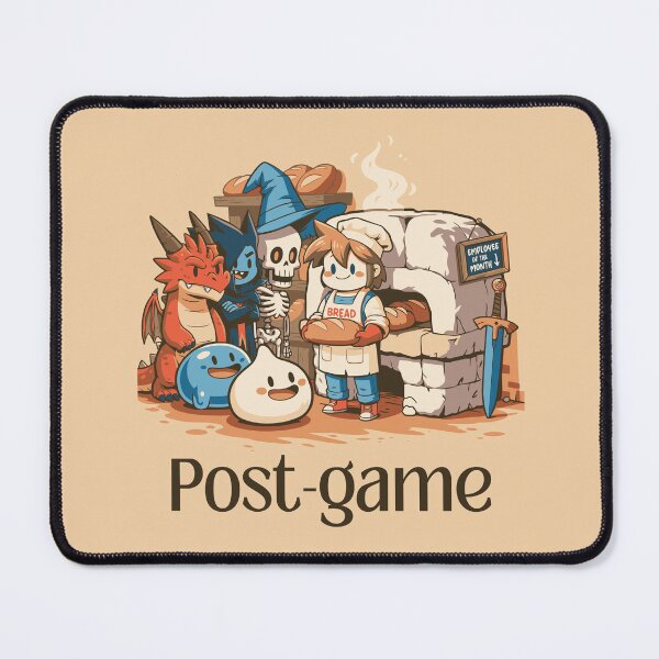 Item preview, Post-Game | Retired Hero's Fantasy Bakery Funny RPG Design designed and sold by trashpanda_shop.