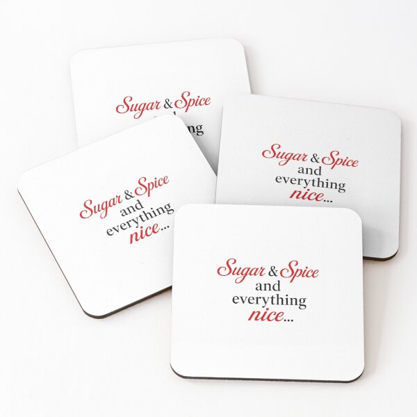 Item preview, Sugar and Spice and Everything Nice Quote Typography designed and sold by SarcasmAndSpite.