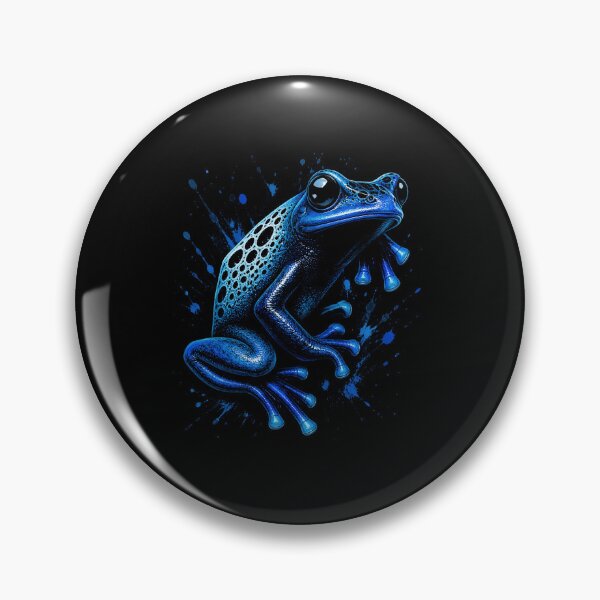 Item preview, Detailed Blue Poison Dart Frog Exotic Rainforest Wildlife Design designed and sold by MiALopezArt.