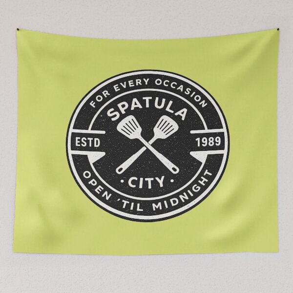 Item preview, Spatula City designed and sold by NoThoughtsCat.